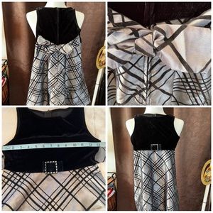 Girl party holiday dress size 10-12. Satin skirt and black top